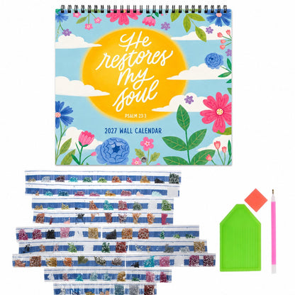 📅2027 Wall Calendar Diamond Painting Kit❤️Beginner-Friendly | Complete Kit with All Tools Included