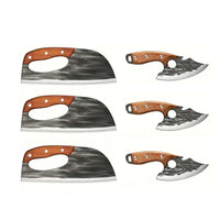 Hand-Forged Kitchen Knife - Knife*3+Splitter*3