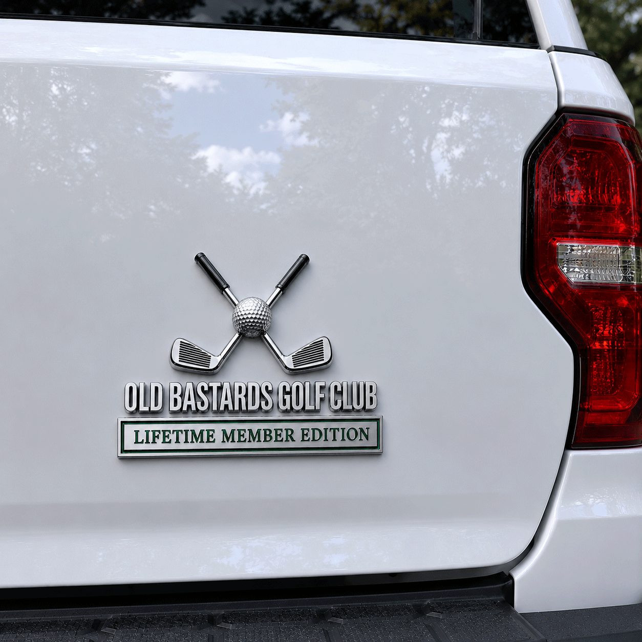 Old Bastards Golf Club Lifetime Member Edition Car Emblem