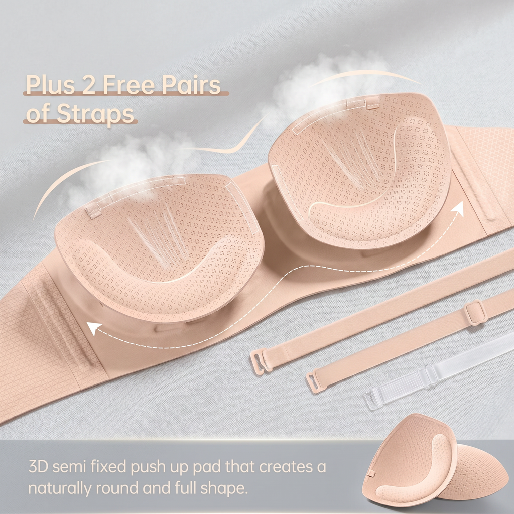 🔥Last Day 60% OFF💞Women's strapless push-up bra