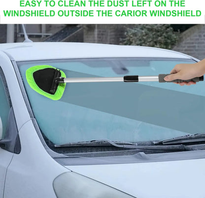 💥 💥 🔥 Windshield Cleaning Tool, Microfiber Car Window Cleaner with  Extendable Handle
