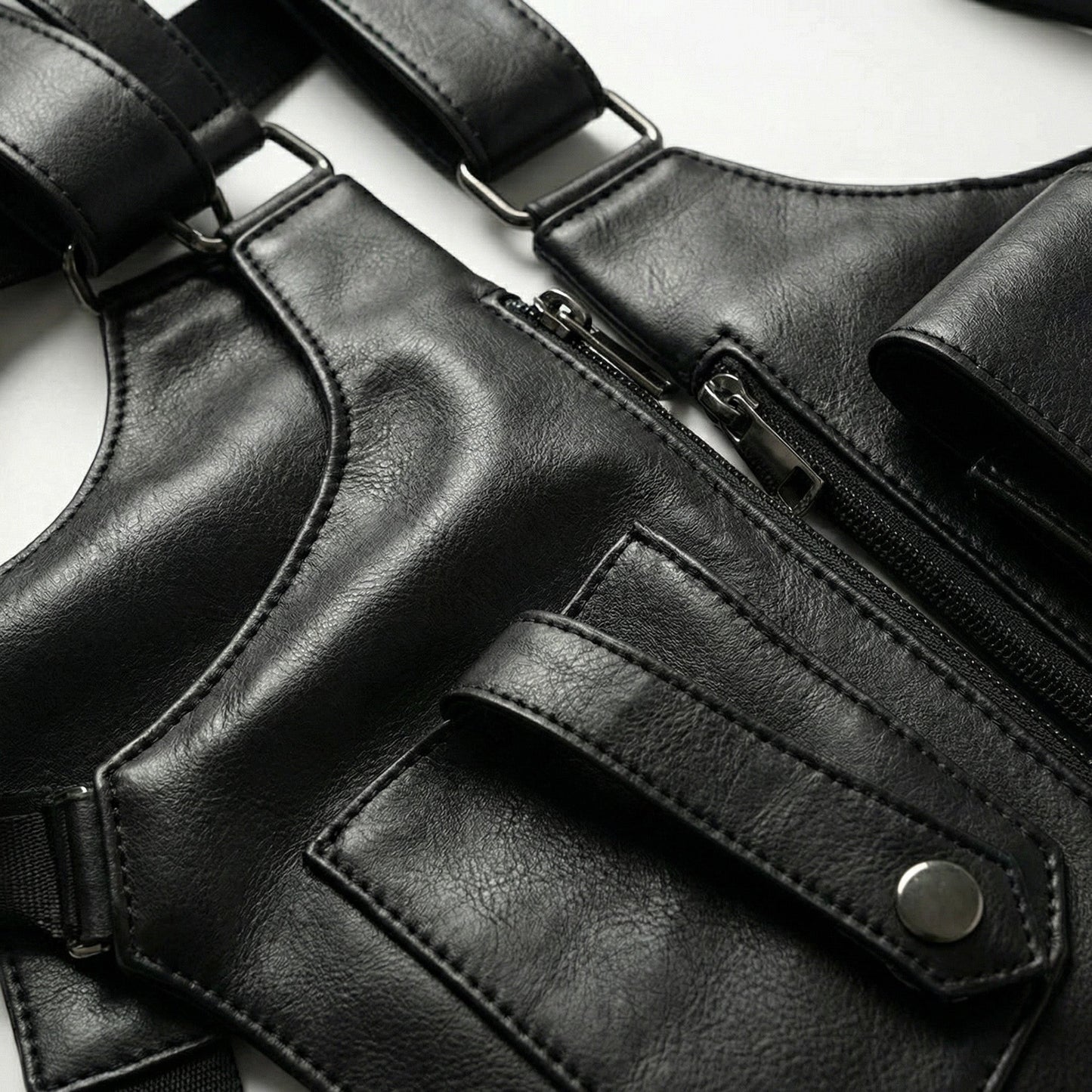 Premium Leather Adjustable Underarm Shoulder Bag for Men & Women