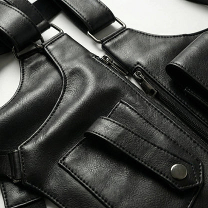 Premium Leather Adjustable Underarm Shoulder Bag for Men & Women