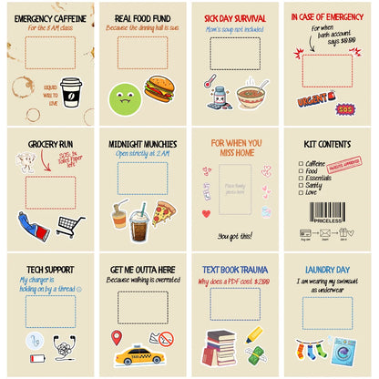 The 'For When...' College Survival Kit - Gift Card Book