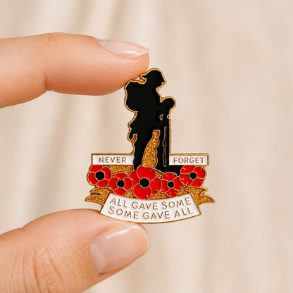 🌺 Red Poppy 111th Anniversary Remembrance Brooch