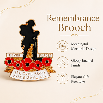 🌺 Red Poppy 111th Anniversary Remembrance Brooch