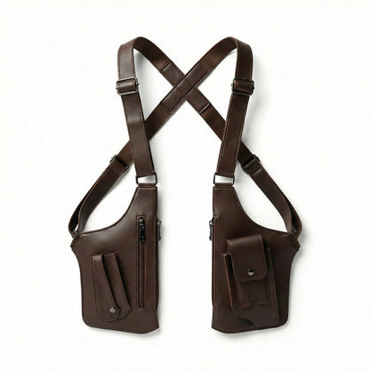 Premium Leather Adjustable Underarm Shoulder Bag for Men & Women