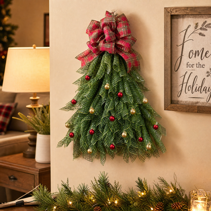 🔥Christmas Sale 49% OFF - 🎄Handmade Christmas Tree Wreath for Front Door