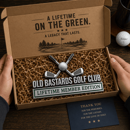 Old Bastards Golf Club Lifetime Member Edition Car Emblem