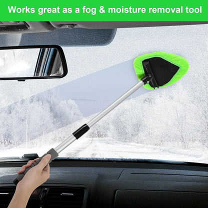 💥 💥 🔥 Windshield Cleaning Tool, Microfiber Car Window Cleaner with  Extendable Handle