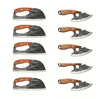 Hand-Forged Kitchen Knife - Knife*5+Splitter*5