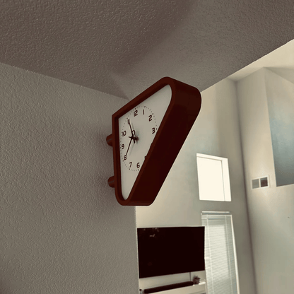 1970s Inspired Double Sided Station Clock