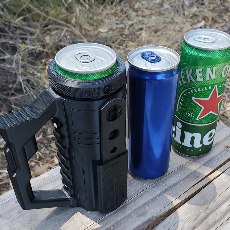 🔥Last Day 50% OFF - 🥤🔥Assault-Style Tactical Koozie with Built-In Bottle Opener – 3 Sizes for Bottles & Cans