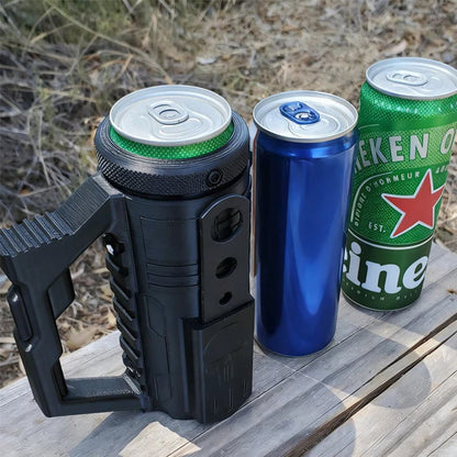 🔥Last Day 50% OFF - 🥤🔥Assault-Style Tactical Koozie with Built-In Bottle Opener – 3 Sizes for Bottles & Cans