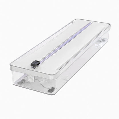 Kitchen Aluminum Foil Paper Plastic Wrap Storage Cutting Box