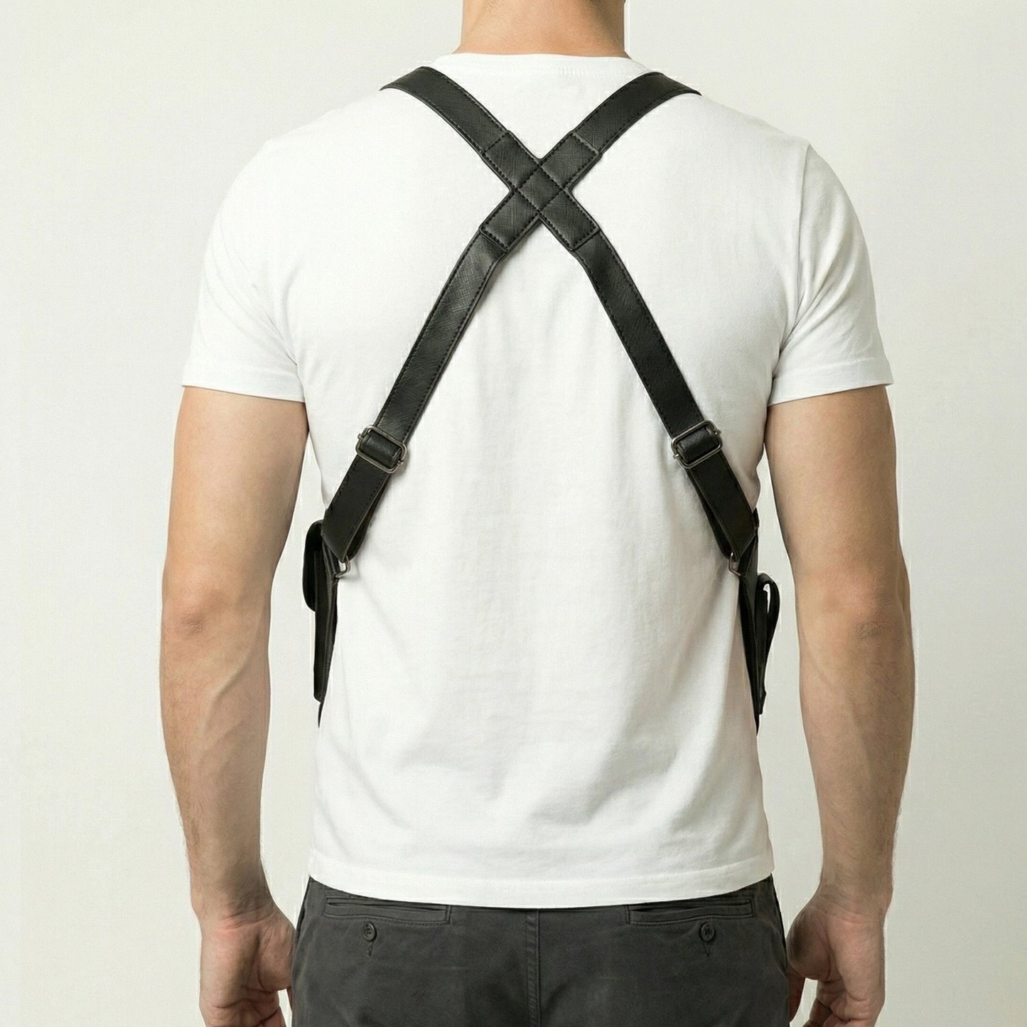 Premium Leather Adjustable Underarm Shoulder Bag for Men & Women