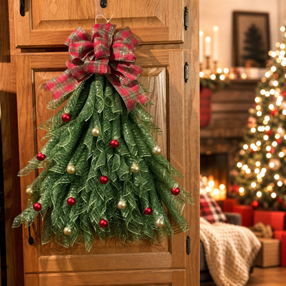 🔥Christmas Sale 49% OFF - 🎄Handmade Christmas Tree Wreath for Front Door