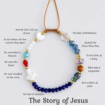 🎁Last Day 50% OFF - Handmade Story of Jesus Bracelet