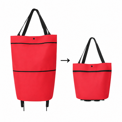 2-in-1 Foldable Shopping Cart