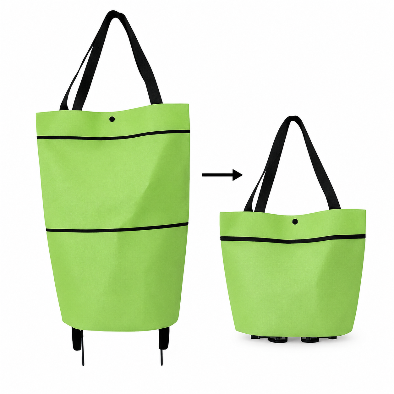 2-in-1 Foldable Shopping Cart