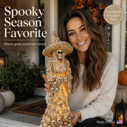 🎃Early Halloween Promotion🏆Skeleton Witch Ornament