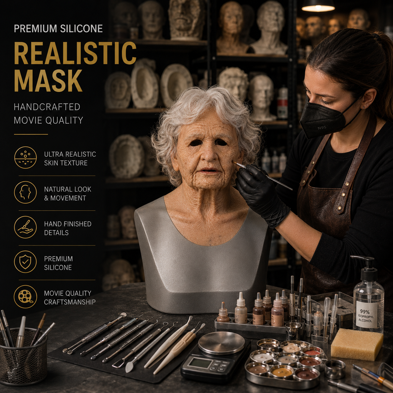 Limited Edition - Realistic Full Head Emulsion Mask