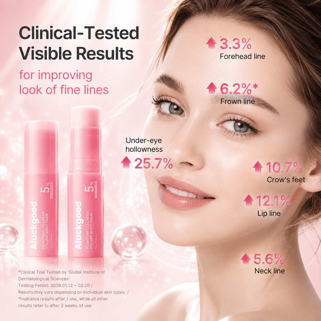 🔥LAST DAY 60% OFF🎁Korean PDRN Pink Collagen Volume Multi Balm +PDRN Pink Caffeine Collagen Eye Patch