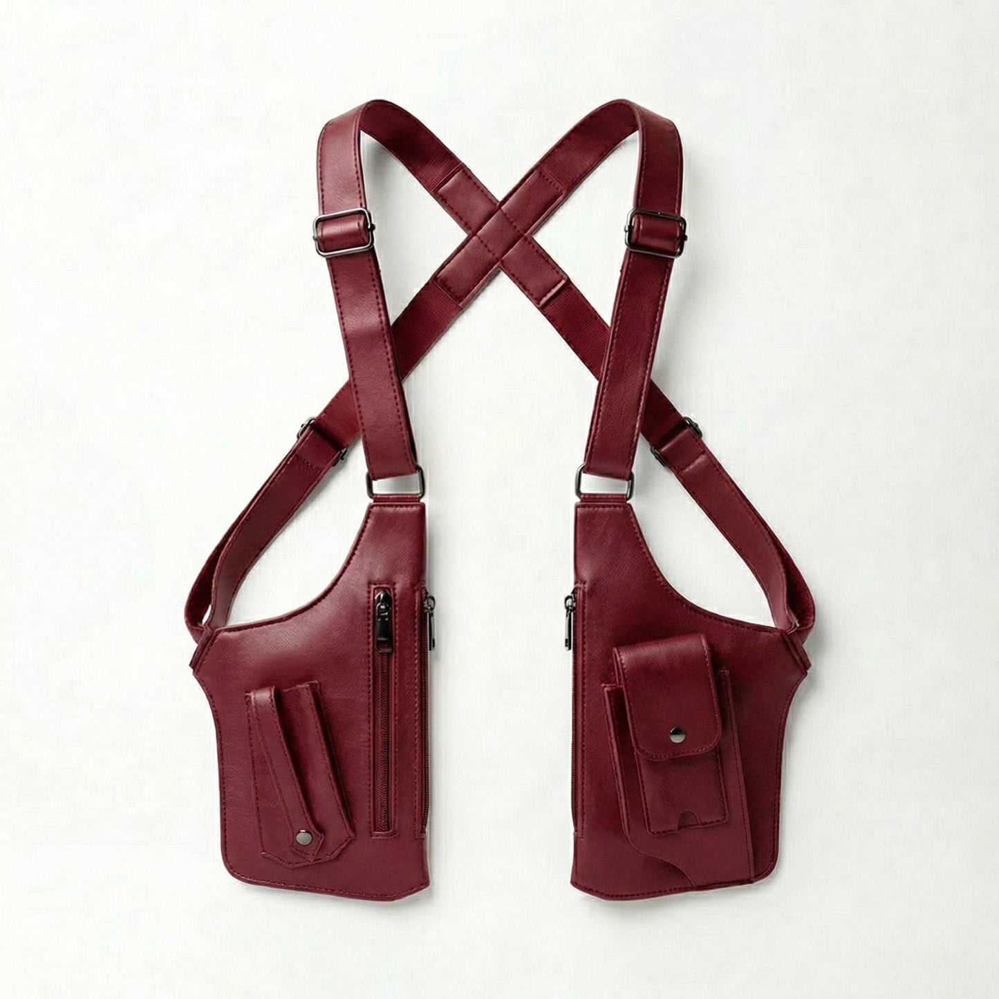 Premium Leather Adjustable Underarm Shoulder Bag for Men & Women