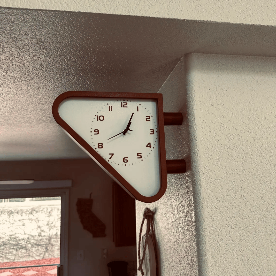 1970s Inspired Double Sided Station Clock