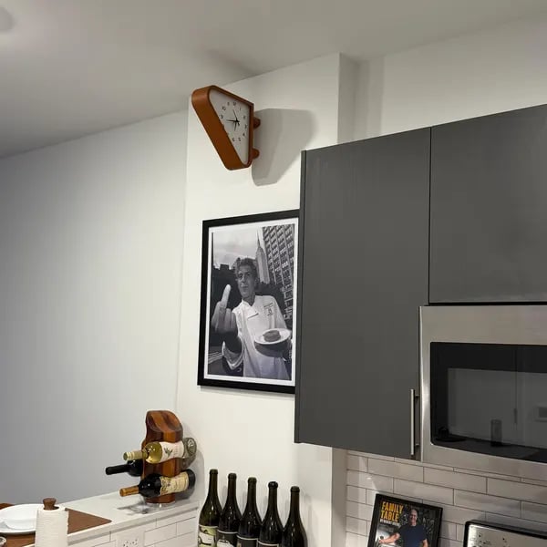 1970s Inspired Double Sided Station Clock