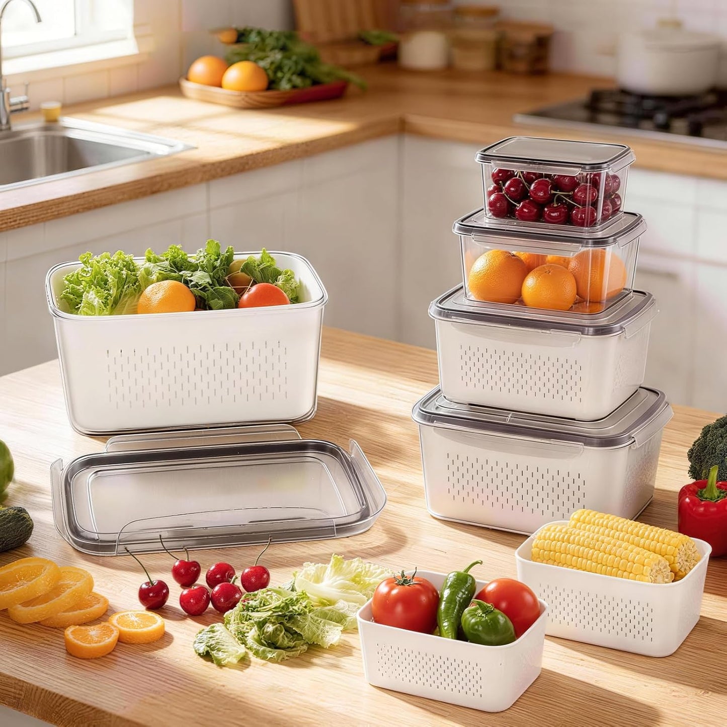 🔥🔥Hot Sale 🍓 Refrigerator Food Storage Containers – Keep Fruits Fresh