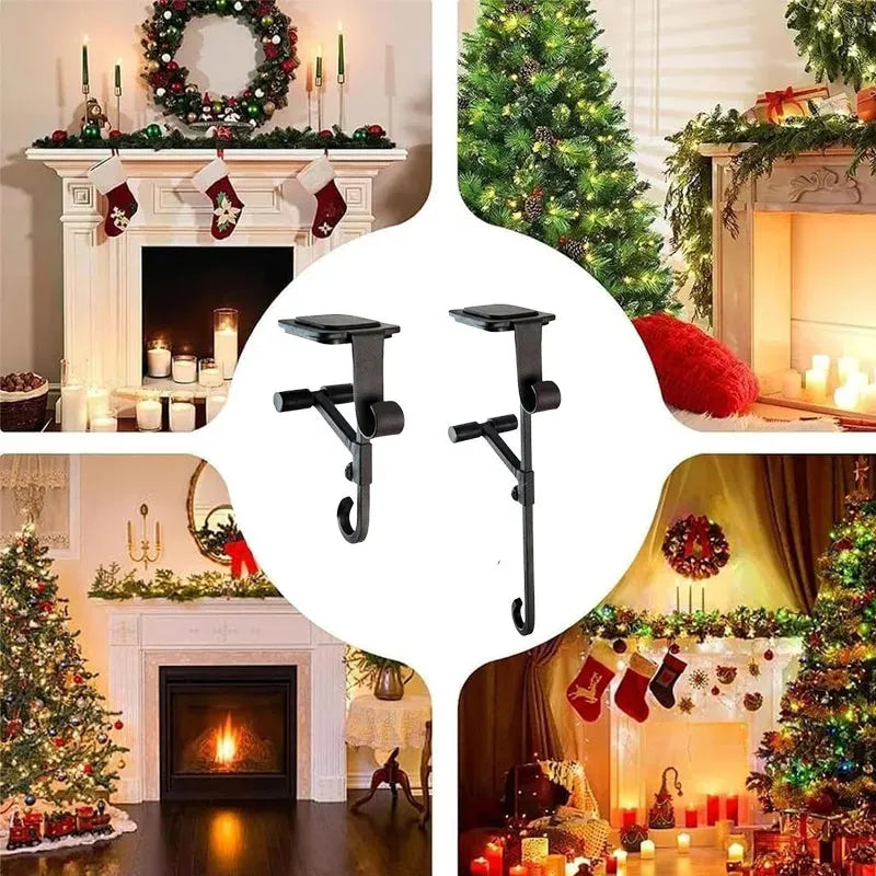 Fireplace Stocking and Garland Hanger