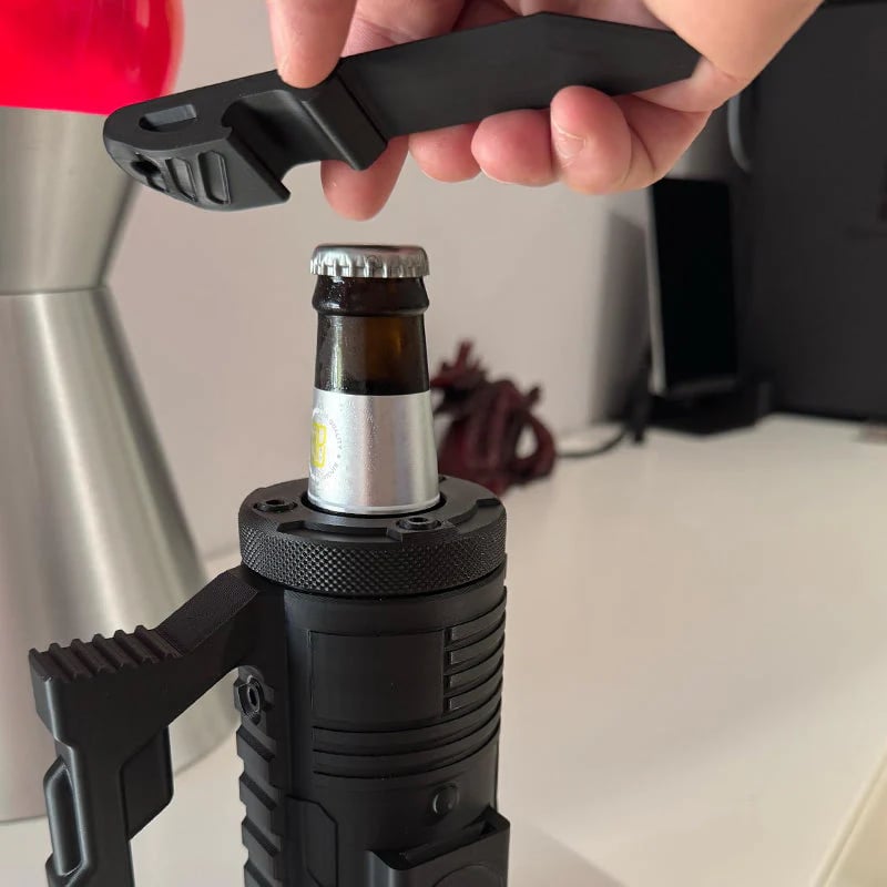 🔥Last Day 50% OFF - 🥤🔥Assault-Style Tactical Koozie with Built-In Bottle Opener – 3 Sizes for Bottles & Cans