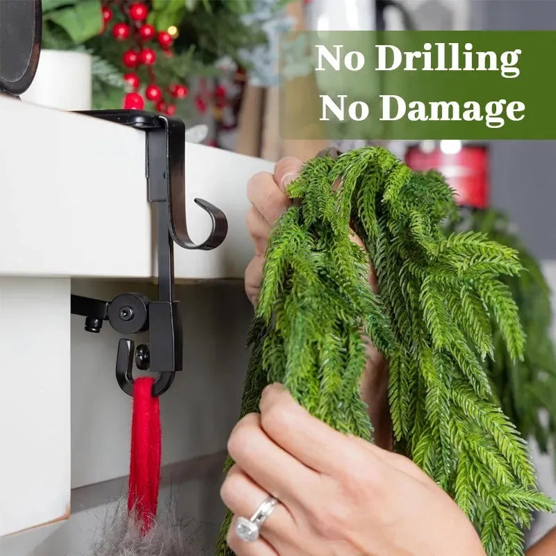 Fireplace Stocking and Garland Hanger