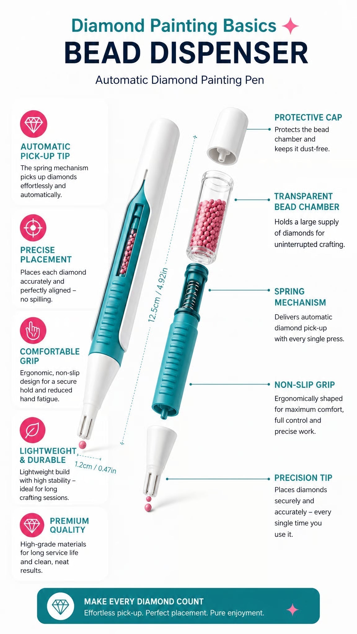 💥【50% OFF】🔥 Automatische Diamantschilder Dispenserpen