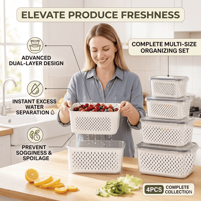 🔥🔥Hot Sale 🍓 Refrigerator Food Storage Containers – Keep Fruits Fresh