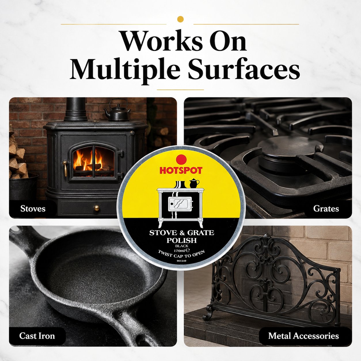 🔥Last Day 50% OFF - 🧼Hotspot Black Stove & Grate Polish – Cast Iron Restorer for Wood Stoves, Fireplaces & Grates