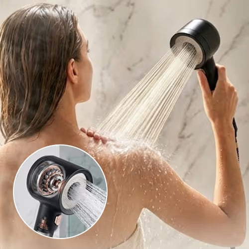 Boosts Weak Water Pressure With 5.0 Dual-Turbine Technology