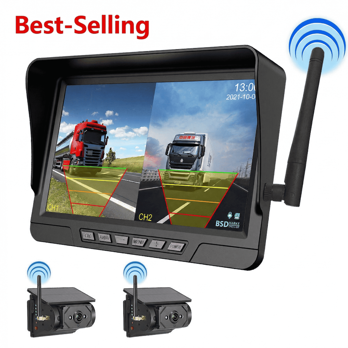 Mroace Magnetic Solar Wireless Backup Camera