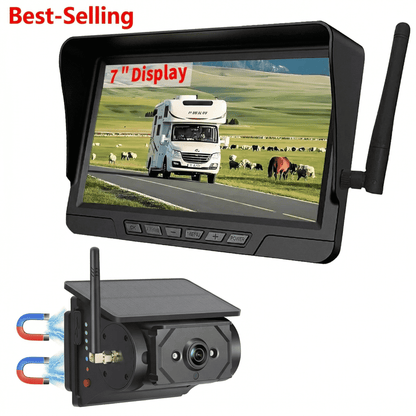 Mroace Magnetic Solar Wireless Backup Camera