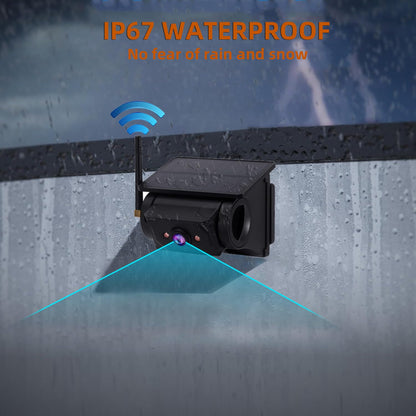 Mroace Magnetic Solar Wireless Backup Camera
