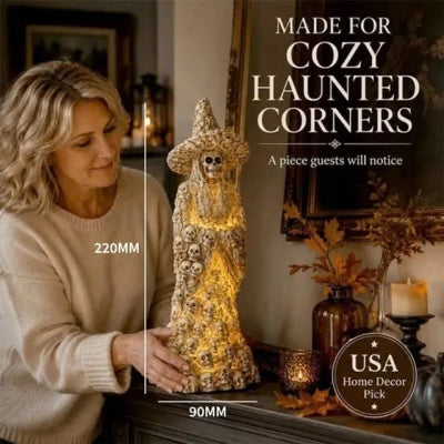 🎃Early Halloween Promotion🏆Skeleton Witch Ornament