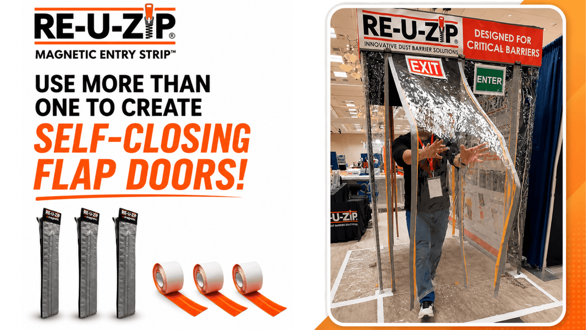 RE-U-ZIP® Self-Closing Magnetic Entry Strip™ | 3-Pack