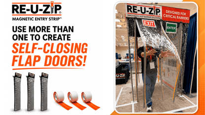 RE-U-ZIP® Self-Closing Magnetic Entry Strip™ | 3-Pack