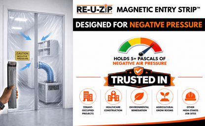 RE-U-ZIP® Self-Closing Magnetic Entry Strip™ | 3-Pack