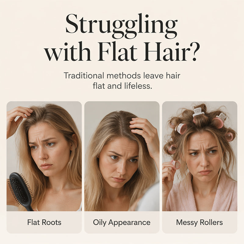 🎉 Over 48,000 Sold 💇 Cordless Heated Root Volumizing Hair Clip – Portable Styling Tool for Fine, Straight Hair